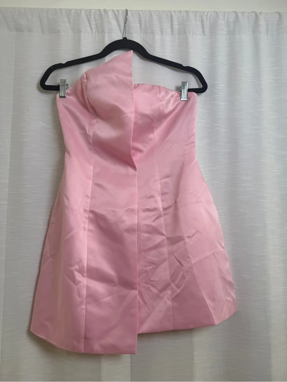 Commense Pink Satin Halter Mini Dress Cocktail Party Date Night | NWT Size S - Picture 5 of 14